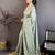 Women sea green vichitra silk bandhani & animal motifs bandhani saree