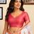 Women white chanderi cotton floral ready to wear saree