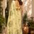 Women cream chanderi cotton peacock motifs ready to wear saree