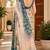 Women cream chanderi cotton peacock feather pattern ready to wear saree