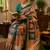 Women multicolor chanderi cotton kamdhenu grid ready to wear saree