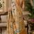 Women beige chanderi cotton kalamkari ready to wear saree