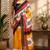 Women multicolor chanderi cotton floral roses ready to wear saree