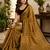 Women mustard chanderi cotton kalamkari ready to wear saree