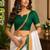 Women white chanderi cotton kerala kasavu ready to wear saree