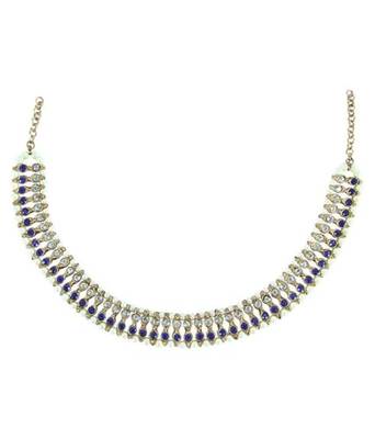 Traditional Blue & Gold Anklets 2