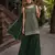 Green blooming georgette suit with heavy embroidery & sequin work