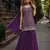 Purple blooming georgette suit with heavy embroidery & sequin work