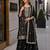 Black vichitra suit with heavy embroidery work