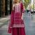 Maroon faux georgette suit with embroidery sequin work