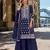 Black faux georgette suit with embroidery sequin work