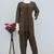 Mehendi faux georgette readymade 2 piece set with embroidery work
