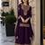 Purple georgette suit with embroidery & sequin work