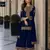 Black georgette suit with embroidery & sequin work