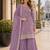 Lavender vichitra silk blend suit with embroidery & sequin work