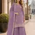 Lavender vichitra silk blend suit with embroidery & sequin work