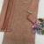 Peach vichitra silk blend suit with embroidery & sequin work