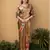 Brown color one minute saree with pocket and ready to wear blouse