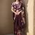 wine one minute saree with pocket and ready to wear blouse