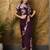 wine one minute saree with pocket and ready to wear blouse
