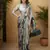 Light green color one minute saree with pocket and ready to wear blouse
