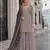 Grey silk blend suit with embroidery & sequin work