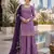 Lavender silk blend suit with embroidery sequin work