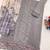 Grey faux georgette suit with embroidery work