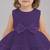 Purple embellished net fit & flare party wear girls dress