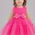 Pink embellished net fit & flare party wear girls dress