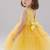 Yellow embellished net fit & flare party wear girls dress