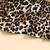 Black leopard print bow detailed fit & flare girls dress