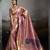 pink  jacquard meenakari saree