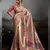 Pink colour banarasi jacquard meenakari wedding saree
