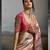 Pink colour banarasi jacquard meenakari wedding saree