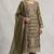 Green embroidered silk pakistani salwar suit