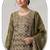 Green embroidered silk pakistani salwar suit