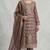 Mauve embroidered silk pakistani salwar suit