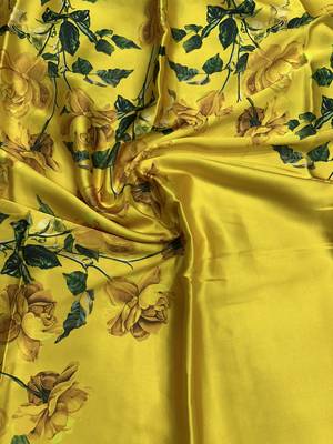 Imperial mustard predrepped saree with unstiched blouse 2