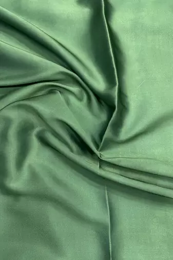 Pistachio sage predrepped saree with unstiched blouse