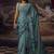 ice blue mist saree with blouse