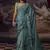 ice blue mist predrepped saree with unstiched blouse