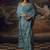 ice blue mist saree with blouse