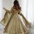 Green Fandy Silk Embroidered  Kurti Pant Dupatta