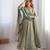 Green Fandy Silk Embroidered Kurti Pant Dupatta