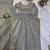 Grey Fandy Silk Embroidered Kurti Pant Dupatta