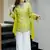 parrot green silk blend mirror embroidered kurta set with nazmin dupatta