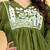 Green Rayon Embroidered Co Ord set