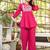 Pink Rayon Embroidered Co Ord set