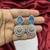 Blue Topaz CZ Silver Bridal Choker Set